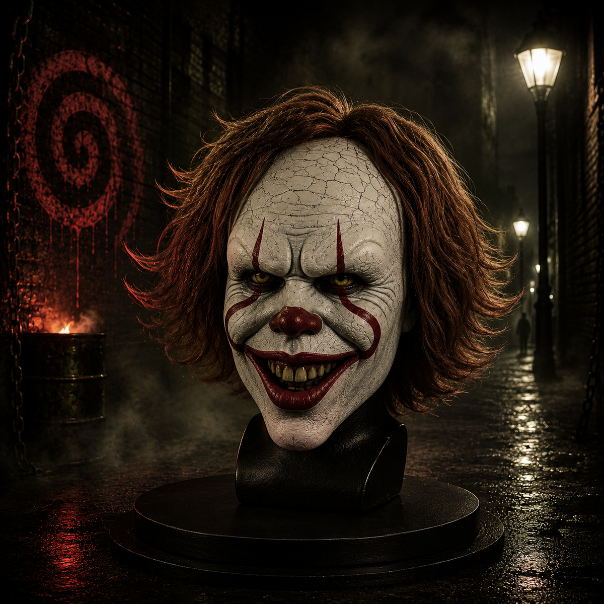 Le Masque Possédé – Masque Horreur Halloween à Cheveux